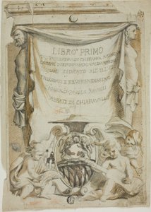 Ferdinando Valdambrinin laatiman kitaran käsikirjan otsikkosivun suunnittelu tekijältä Unknown Italian