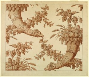 Piirros, silkkidamastin piirros:, 1800-1815