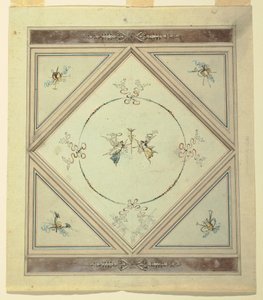 Piirros, makuuhuoneen katto, 1820-23 tekijältä Unknown artistUnknown artist