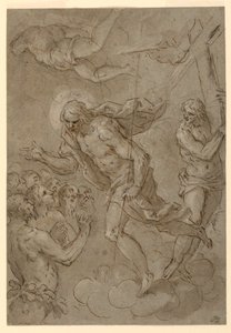 Piirros, Kristus Limbossa, 1625-1628 tekijältä Unknown artistUnknown artist