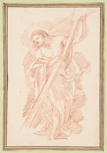 Piirros, Kristus seisoo, n. 1759-70 tekijältä Unknown artistUnknown artist
