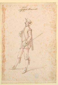 Piirustus, pukusuunnittelu: n. 1720. tekijältä Unknown artistUnknown artist