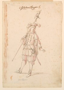 Piirustus, pukusuunnittelu: 1720, n. 1720.