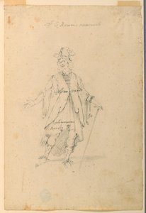 Piirustus, pukusuunnittelu: 1720, n. 1720.