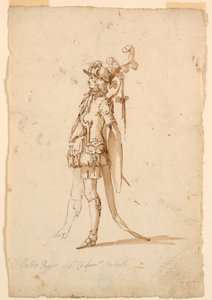 Piirustus, pukusuunnittelu: 1720, n. 1720. tekijältä Unknown artistUnknown artist