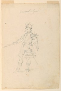 Piirustus, pukusuunnittelu: 1720, n. 1720. tekijältä Unknown artistUnknown artist