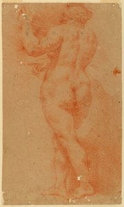 Piirustus, Counterproof Study of a Nude Woman, 1700-luvun alkupuoli tekijältä Unknown artistUnknown artist
