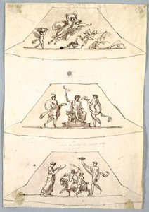 Piirustus, koristeellinen projekti: Flora ja Zefiro, n. 1815. tekijältä Unknown artistUnknown artist