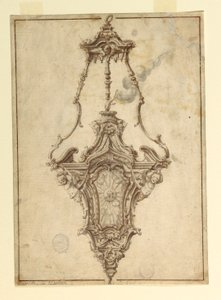 Piirustus, kanisterin luonnos, 1725-1750 tekijältä Unknown artistUnknown artist