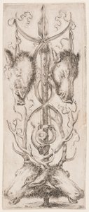 Vedos, Ornamentit tai groteskit (Groteskiornamentti), n. 1653. tekijältä Unknown artistUnknown artist