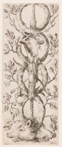 Vedos, Ornamentit tai groteskit (Groteskiornamentti), n. 1653. tekijältä Unknown artistUnknown artist