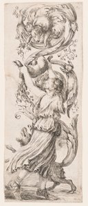 Vedos, Ornamentit tai groteskit (Groteskiornamentti), n. 1653. tekijältä Unknown artistUnknown artist