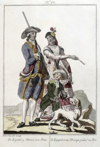 Espanjalainen ja mauri synnyttävät alvin -kaiverruksen tekijältä Unknown artist