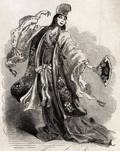 Tanssija Kamakuran hovissa, kaupungissa, jonka shogun Minamoto no Yorimoto (1147-1199) valitsi pääkaupungiksi aikana, jolloin sen poliittinen valta ylitti Mikadon (Japanin keisarin) vallan ja loi uuden poliittisen, taloudellisen ja taiteellisen keskustassa tekijältä Unknown artist