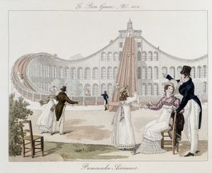 Lentokävelyt: vuoristorata - "Le Bon genressä", nro 102, 1800-luvun alku tekijältä Unknown artist