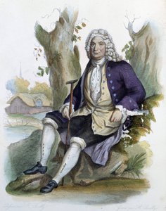 Alain Rene Lesage (Alain-Rene Le Sage) (1668-1747) - teoksessa Toim. Mennechet, "" Ranskalainen Plutarch"" tekijältä Unknown artist