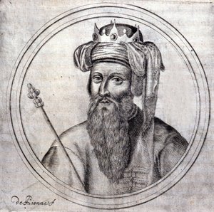 Amedee VIII (1383-1451), kreivi silloinen Savoyn herttua, viimeinen antipaavi nimellä Felix V. Kaiverrus Samuel Guichenoun "" Genealogical History of the Royal House of Savoyen, Lyon 1660 -kirjaan. tekijältä Unknown artist