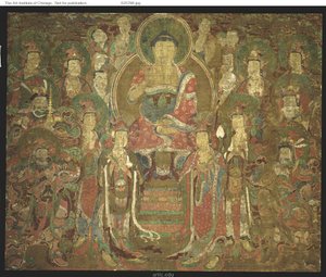 Amitabha Buddha ja Assembly 아미타불회도 tekijältä Unknown artist