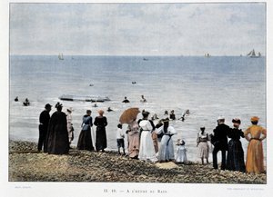 Uiminen Atlantin rannoilla 1800-luvun lopulla tekijältä Unknown artist