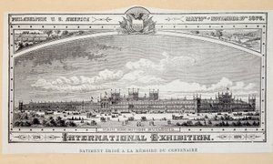 Erigen rakentaminen satavuotisjuhlan (1776-1876) muistoksi Philadelphian kansainvälisessä näyttelyssä tekijältä Unknown artist