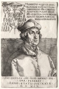 Cardinal Albrecht Brandenburgilainen - Pieni lautanen tekijältä Unknown artist