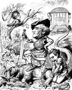 Richard Wagnerin karikatyyri tekijältä Unknown artist