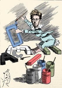 Sarjakuva runoilija Arthur Rimbaud