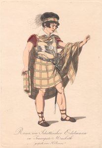 Personagens de uma produção alemã de Macbeth (uma das seis gravuras) finlandês tekijältä Unknown artist