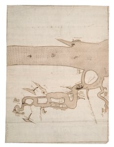 Kartta Medway-joesta ja osasta Thamesia: nro 24 Sheerness, n. 1590 (tussi ja tussi). tekijältä Unknown artist