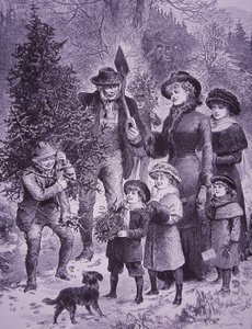 Joulukuusen myyjä (kaiverrus) tekijältä Unknown artist