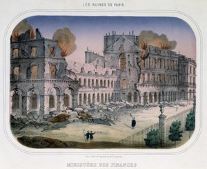 Commune de Paris: Valtiovarainministeriön tulipalo (Tuileries