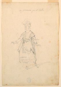 Pukusuunnittelu: Naislaulaja balettia varten tekijältä Unknown artist