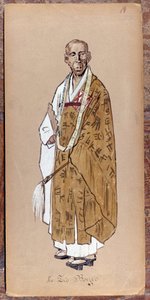 Zio Bonzon puku Giacomo Puccinin Madame Butterfly -teoksen luomista varten vuonna 1904.Museo della Scalan kokoelma Milanossa. tekijältä Unknown artist