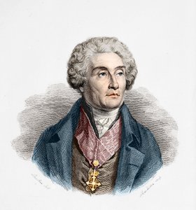 Kreivi Joseph de Maistre (1753-1821), ranskalainen poliitikko, kirjailija ja filosofi. tekijältä Unknown artist