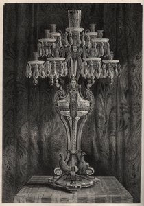 Crystal candelavre Baccaratin tehtaalta - - kaiverrus "Les Merveilles de l
