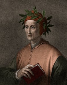 Dante Alighieri 1265-1321 - kaiverrus - 1800-luku tekijältä Unknown artist