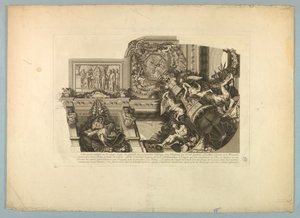 Lebrunin ja Mignardin koristeet Versaillesin palatsissa tekijältä Unknown artist