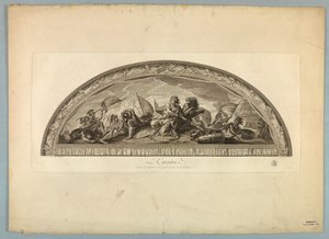 Lebrunin ja Mignardin koristeet Versaillesin palatsissa tekijältä Unknown artist