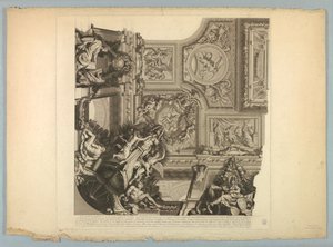 Lebrunin ja Mignardin koristeet Versaillesin palatsissa tekijältä Unknown artist