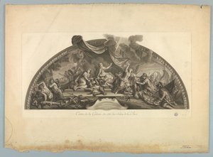Lebrunin ja Mignardin koristeet Versaillesin palatsissa tekijältä Unknown artist