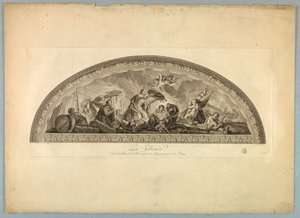 Lebrunin ja Mignardin koristeet Versaillesin palatsissa tekijältä Unknown artist