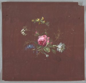 Suunnittelu tapeteille ja tekstiileille: Kukat tekijältä Unknown artist