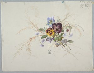 Mallit tapeteille ja tekstiileille: Kukat tekijältä Unknown artist
