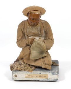 Dirzee tai Tailor, terrakottahahmo, Intia, n. 1880 (patsas) tekijältä Unknown artist
