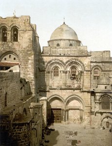 Pyhän haudan julkisivu. Jerusalem. Photochrome sd. 1890-1900. tekijältä Unknown artist