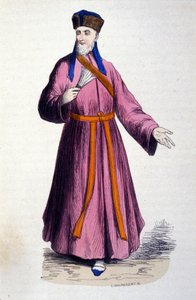 Isä Matteo Ricci (1552-1610), italialainen jesuiitta, katolisen lähetystyön perustaja Kiinassa tekijältä Unknown artist