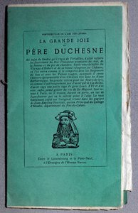 Ranskan vallankumous: "" La grande joie du Pere Duchesne" -kansi noin 1790. Yksityiskokoelma tekijältä Unknown artist