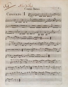 G B Sammartinin ja J A Hassen kuuden konserton 8-osaisen musiikin taustakappale tekijältä Unknown artist