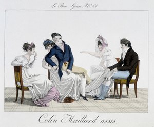 Peli: Le Colin Maillard istuva - "" Le Bon -genressä", nro 65 tekijältä Unknown artist