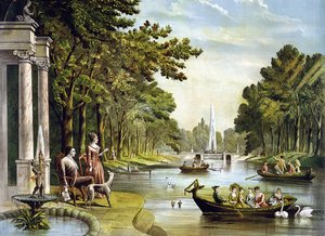 Kenraali La Fayette (Lafayette) (1757 - 1834) kesäasunnossaan. tekijältä Unknown artist
